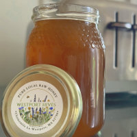 Dainty Fleur sauvage Miel Étiquette Pure Raw Local