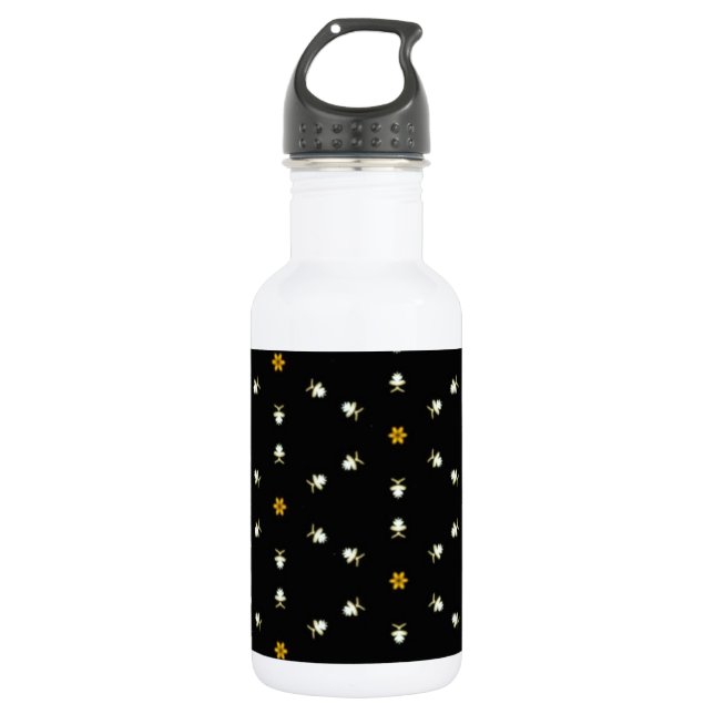 Dainty Floral Pattern 532 Ml Water Bottle (Front)
