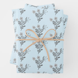 Dainty Florals Elegant Simple Chic Gift Wrapping Paper Sheet