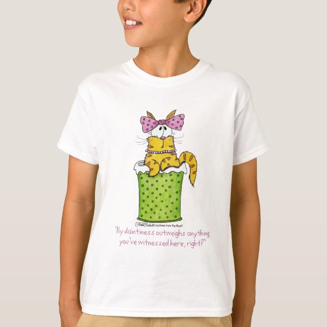 Dainty Garbage Kitty T-Shirt (Front)