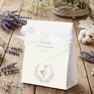 Dainty Goose Baby Shower Lilac Watercolor MH26 Favor Box
