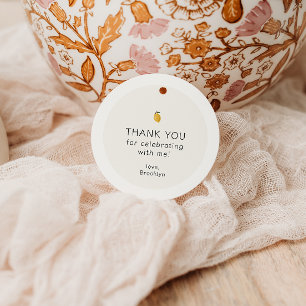 Dainty Lemon Birthday Thank You Favour Tags