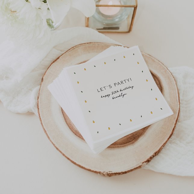 Dainty Lemon Party Napkin (Creator Uploaded)