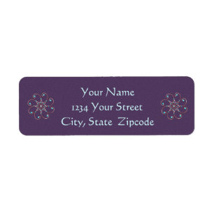 Dainty Octo-Fleur Return Address Labels