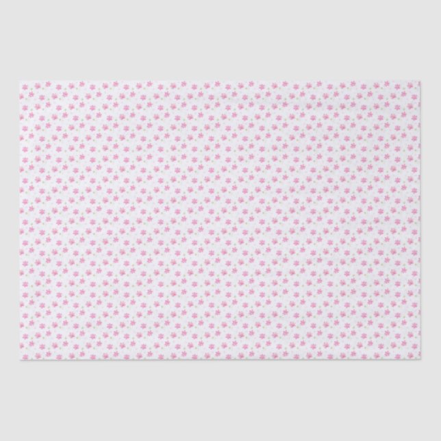 Dainty Pink Posies Tissue Paper (Front)
