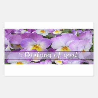 Dainty Violas ~ Sticker Rectangle