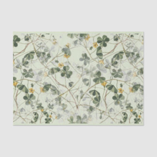 Dainty Woodland Yellow Wildflower Oxalis Floral Tissue Paper