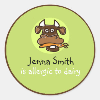 Dairy Allergy Customizable Sticker