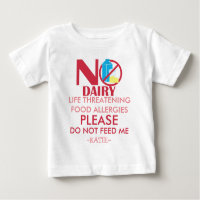 Dairy Allergy Shirt, Do not feed me