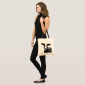 Dairy Cow - Black and White Dairy Calf Tote Bag (Front (Model))