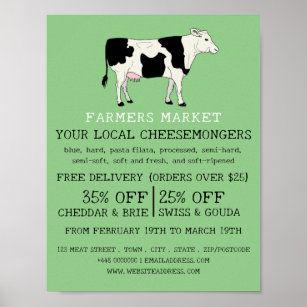 Dairy Cow, Cheesemonger Advertising Poster
