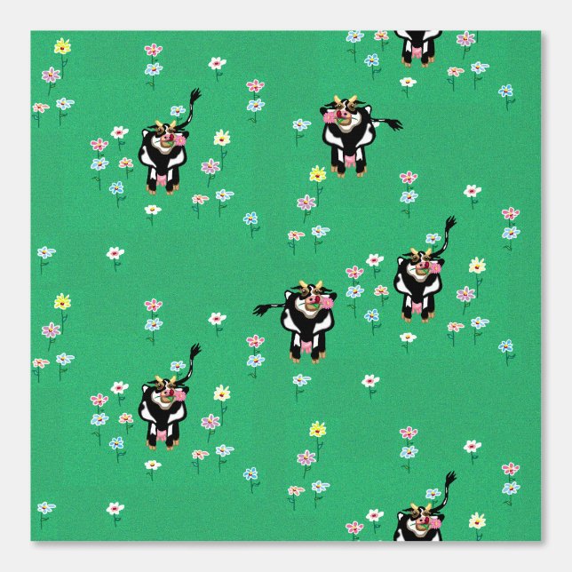 Dairy cows and daisies Wallpaper (Front)