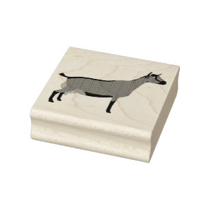 Dairy Goat Doe Rubber Stamp