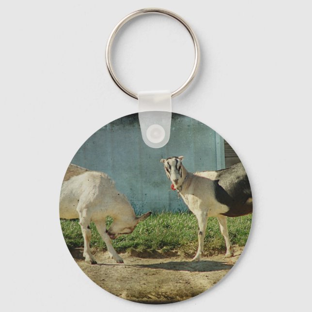 Dairy Goats Keychain (Front)