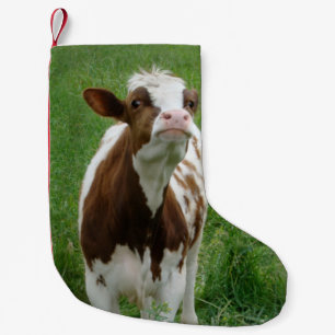 Dairy Milk Cow on the Farm Small Christmas Stocking