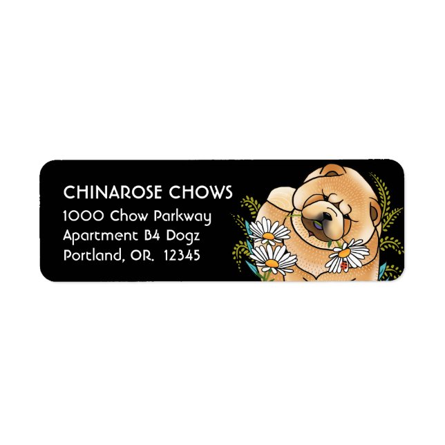 DAISEE MAE chow  - Return Address Labels Customiz (Front)