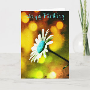 Daisée Turquoise en Carte Or Anniversaire