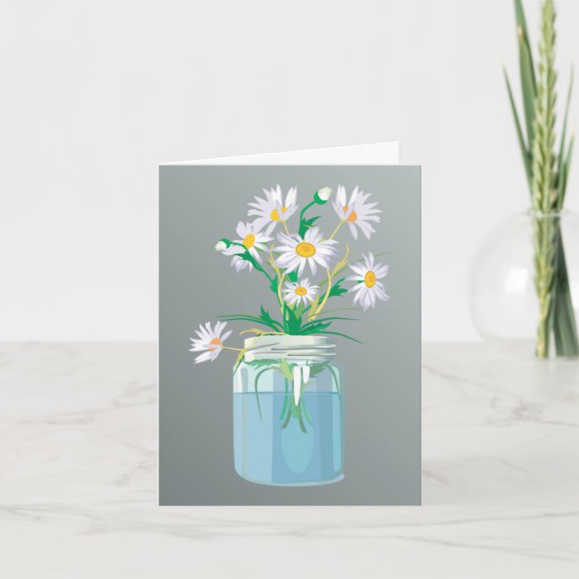 Daisées d'été Merci Carte de note (Devant)