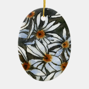 " Daisies #2" Floral Ornament