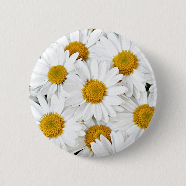 Daisies 2 Inch Round Button (Front)