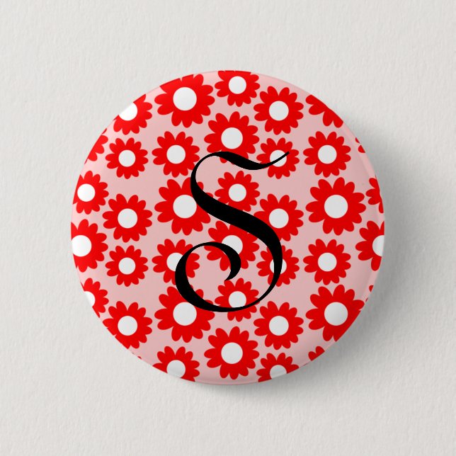 Daisies 2 Inch Round Button (Front)