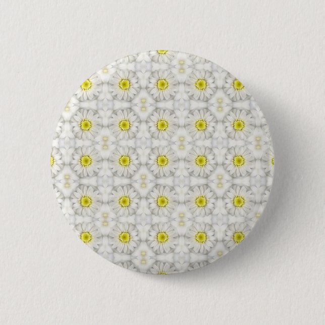 Daisies 2 Inch Round Button (Front)