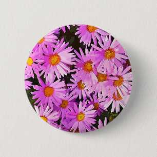DAISIES 2 INCH ROUND BUTTON
