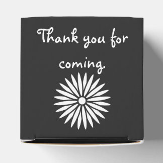 Daisies and Butterflies in Black Favour Box