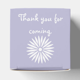 Daisies and Butterflies in Lavender Favour Box