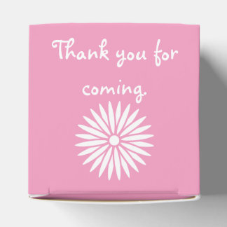 Daisies and Butterflies in Petal Pink Favour Box