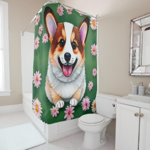 Daisies and Corgi