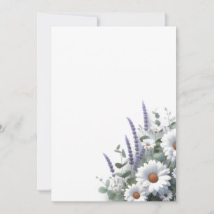 Daisies and Lavender Invitation