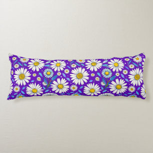 Daisies and Leaves Body Pillow
