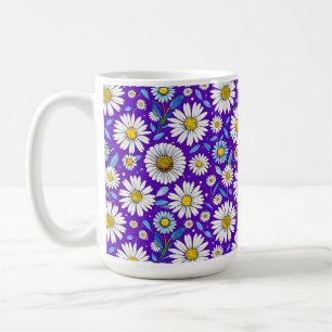 Daisies and Leaves Coffee Mug