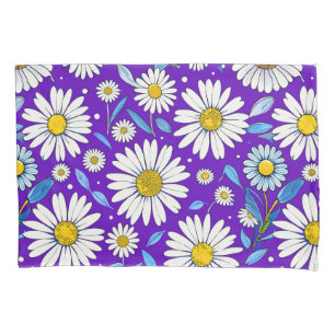 Daisies and Leaves Pillowcase