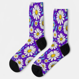 Daisies and Leaves Socks