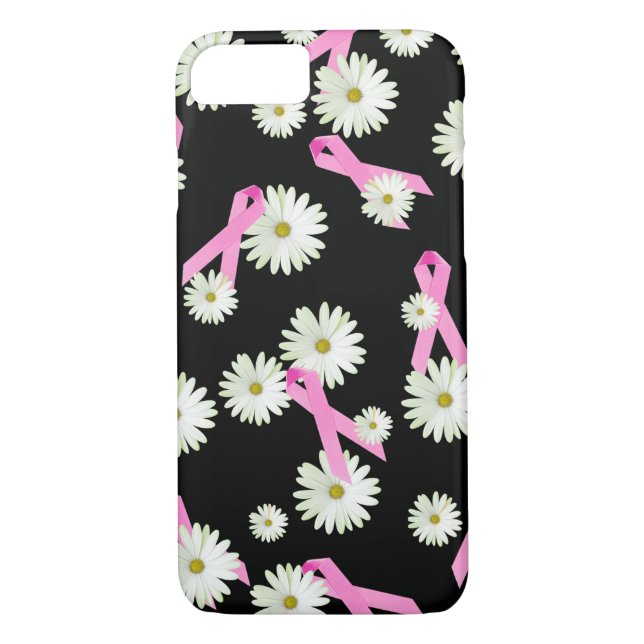 Daisies and Pink Ribbons Case-Mate iPhone Case (Back)