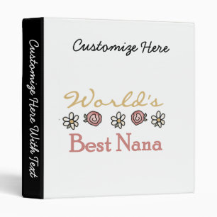 Daisies and Roses Best Nana Gifts Binder