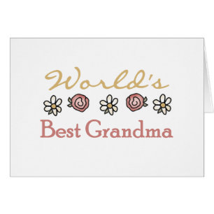 Daisies and Roses World Best Grandma