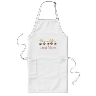 Daisies and Roses World's Best Mom Long Apron