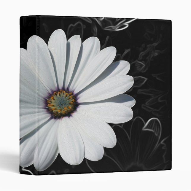 Daisies and shades of grey binder (Front/Spine)