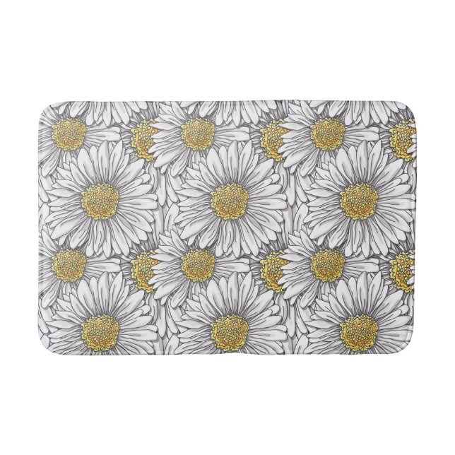 Daisies Bath Mat (Front)