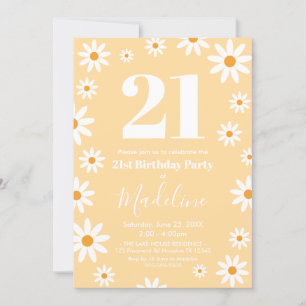 Daisies Birthday Party spring Invitation
