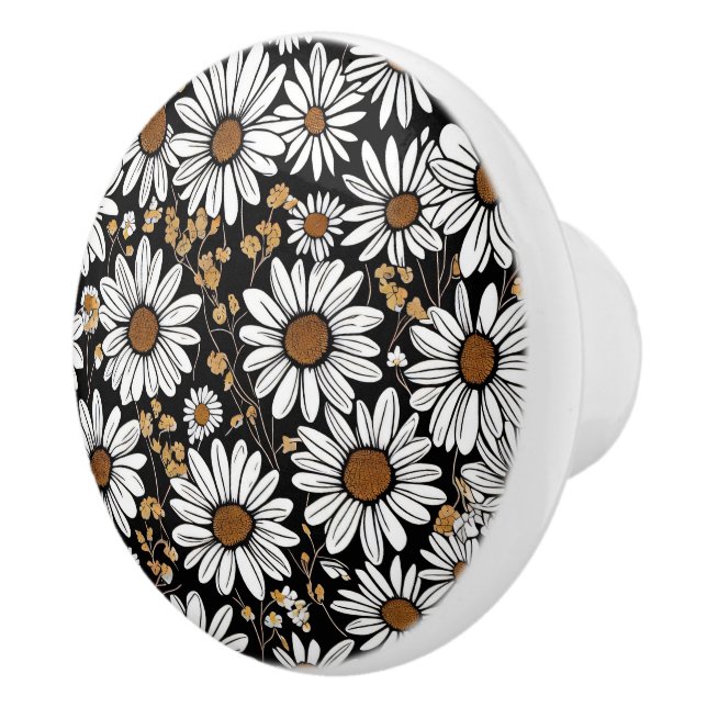 Daisies  ceramic knob (Right)