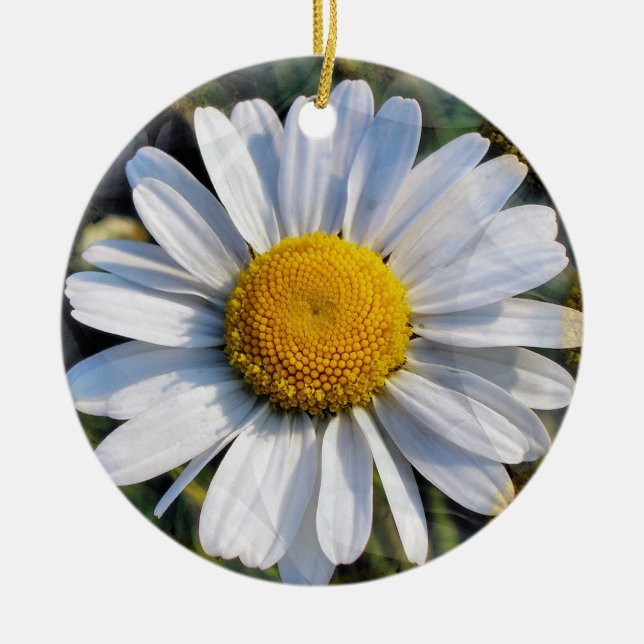 DAISIES CERAMIC ORNAMENT (Front)