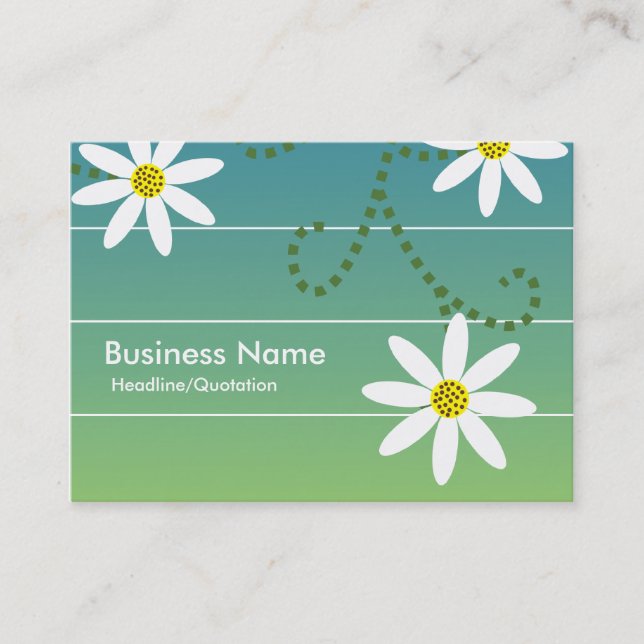 Daisies Chubby Cartes de visite (Devant)