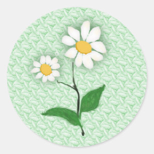 Daisies Classic Round Sticker