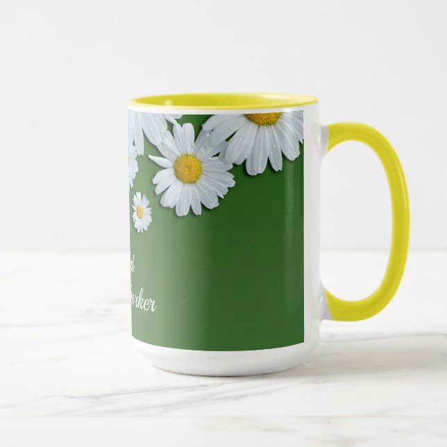 Daisies Design, Retired Social Worker Mug (Right)