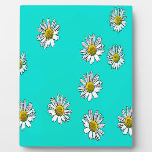 Daisies drawn plaque