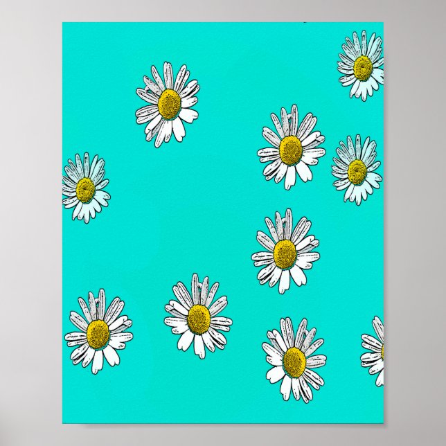 Daisies drawn poster (Front)